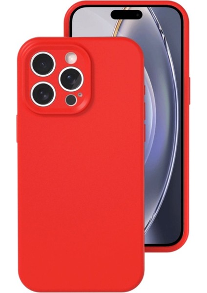 iPhone 16 Pro Içi Kadife Kaplı Esnek Silikon Kapak Ryc/ Nano Lansman