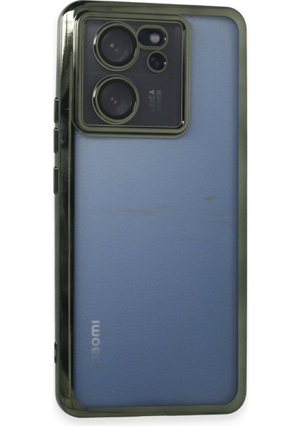Xiaomi Mi 13T Pro Kılıf Kamera Lens Korumalı Razer Lens Silikon Kapak - Yeşil