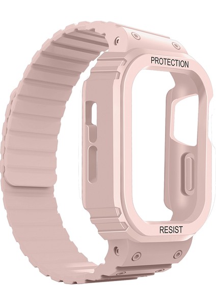 Apple Watch 7 41MM Airshield Edition Tasarımlı Kasa Koruyuculu Silikon Kordon modelleri