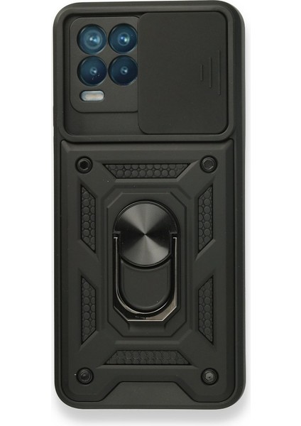 Realme 8 Pro Kılıf Kamera Koruma Sürgülü Şık Pars Tank Sert Silikon Kapak