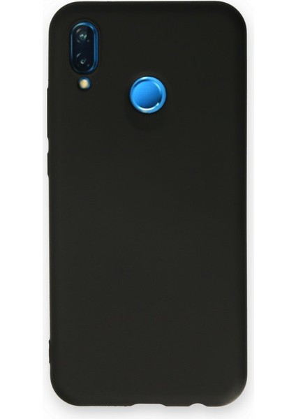 Huawei P20 Lite Içi Kadife Kaplı Esnek Silikon Kapak Ryc/ Nano Lansman