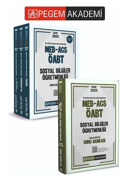 PEGEM AKADEMİ 2026 MEB AGS ÖABT Sosyal Bilgiler Öğretmenliği Konu