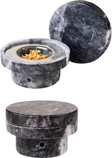 Viski Bardaklı 4’lü Viski Taşlı Siyah Mermer Kokteyl Viski Tütsüleme Seti indirimleri