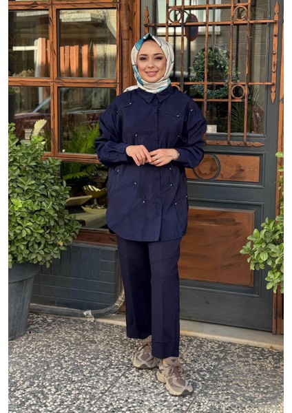 Gömlek W-6146 Lacivert