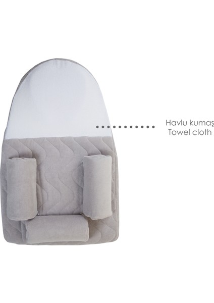 Kiraz Çekirdekli Antikolik Uyku Yastığı Air Gri modelleri