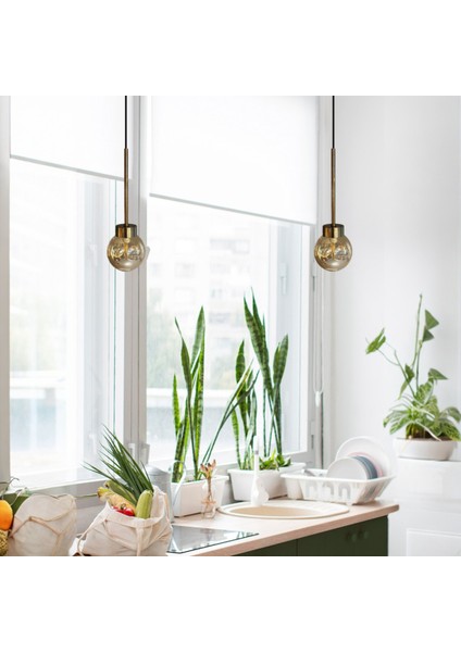 Ikili Petite Bal Rengi Cam Avize Ince Eskitme Başlık Retro Sarkıt Restoran Salon Aydınlatma fırsatları