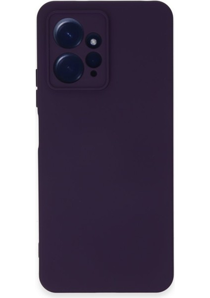 Redmi Note 12 4g Kılıf Içi Kadife Kaplı Nano Silikon Kapak - Mor