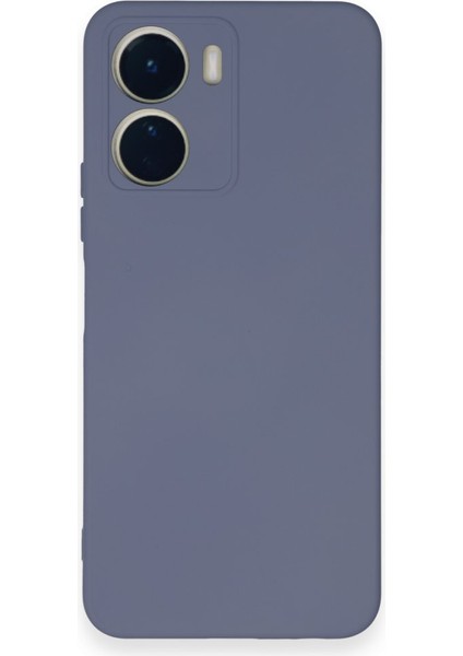 Vivo Y16 Kılıf Içi Kadife Kaplı Nano Silikon Kapak - Gri