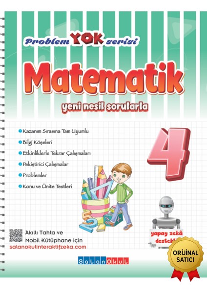Resmi ve Orijinal Satıcı 4. Sınıf Problem Yok Matematik