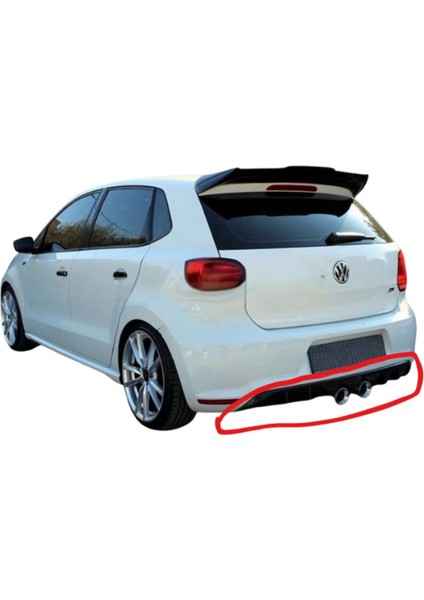 Volkswagen Polo R400 Difüzör (Plastik) (( Parlak Siyah )) Egzoz Hariç