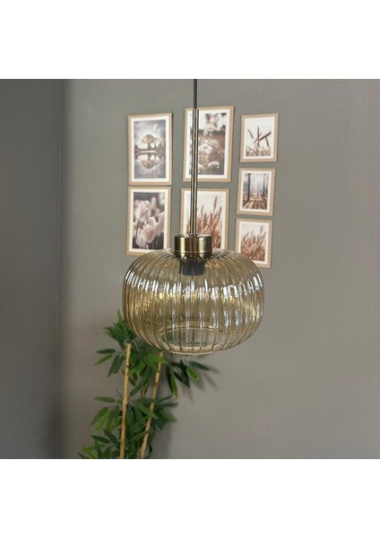 Mola Cam Bal Rengi Tekli Avize Ince Eskitme Başlık Retro Sarkıt Lamba Salon Aydınlatma modelleri