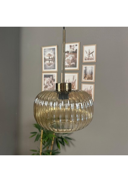 Mola Cam Bal Rengi Tekli Avize Ince Eskitme Başlık Retro Sarkıt Lamba Salon Aydınlatma indirimleri