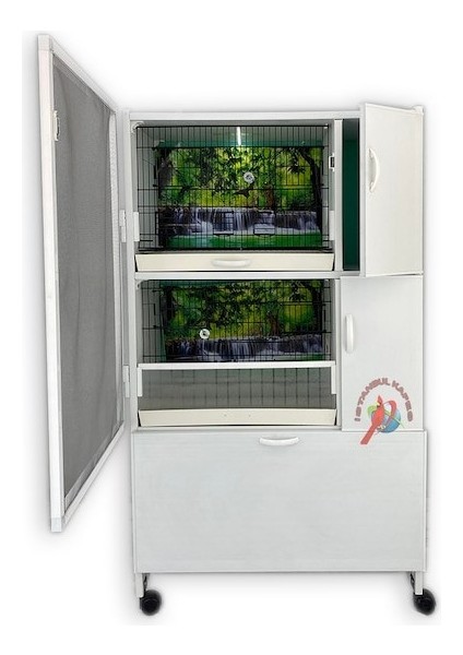 Istanbul Kafes Model 02DY Pvc Kuş Dolabı (Kurulu Gönderim) fiyatları