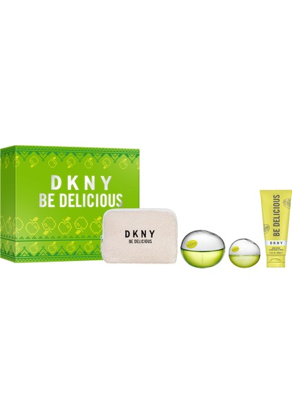 Be Delıcıous Parfüm Seti (100ML EDP+15ML Mını +100ML Body Lotıon+ Pouch)