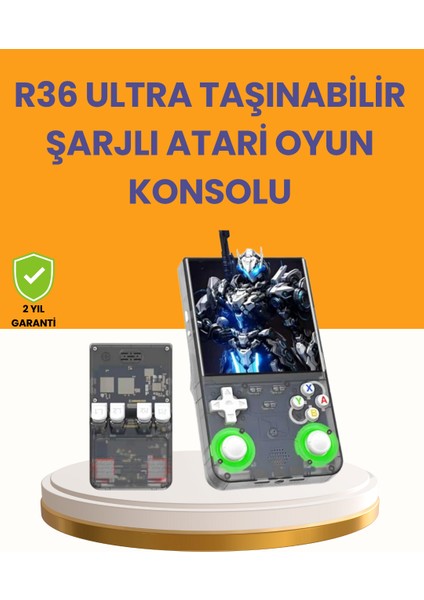 R36 Ultra 64GB Retro Oyun Konsolu 10.000 Oyunlu Taşınabilir El Konsolu