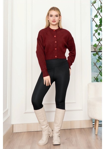 Zr Modal Trend Kısa Düğmeli Bluz Hırka 3549