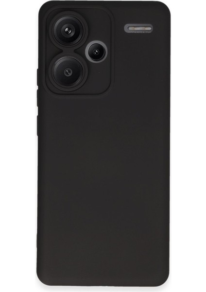 Redmi Note 13 Pro Plus Kılıf Içi Kadife Kaplı Nano Silikon Kapak - Siyah