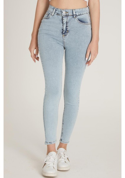 Yüksek Bel Skinny Pantolon M1213 Kar Yıkama fiyatları