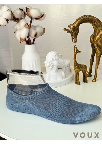 Bambu Dikişsiz Çok Renkli Erkek Babet Çorap 12 'li