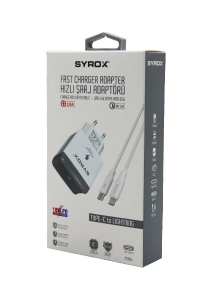 Iphone Type-C To Lıghtnıng Hızlı Ev Şarj Seti 3.0A 18W Pd (5148)