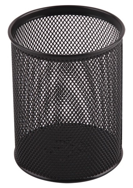 Metal Perfore Yuvarlak Kalemlik Siyah