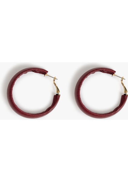 Suni Deri Halka Küpe