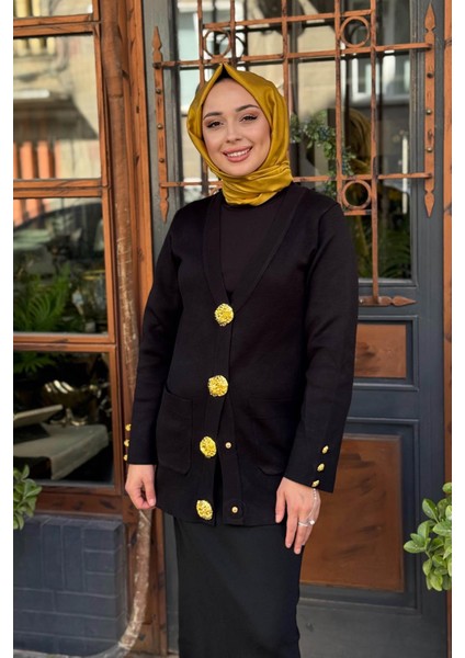 Hırka 25W6028 Siyah modelleri