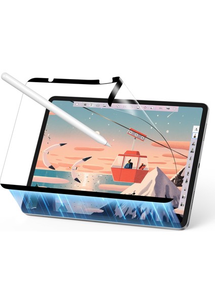 iPad 10.9 inç (10./11. Nesil - M2 - M3) Paper Feel (Kağıt Hissi) Tablet Ekran Koruyucu