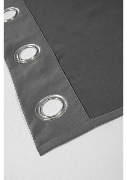 Blackout Halkalı Fon Perde Koyu Gri 140X260 fiyatları