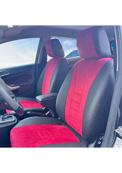 Ford Fiesta Araca Özel Oto Koltuk Kılıfı - Taytüyü ve Deri