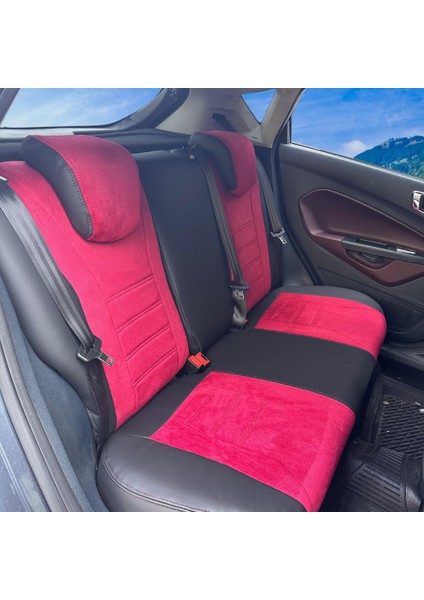 Ford Fiesta Araca Özel Oto Koltuk Kılıfı - Taytüyü ve Deri