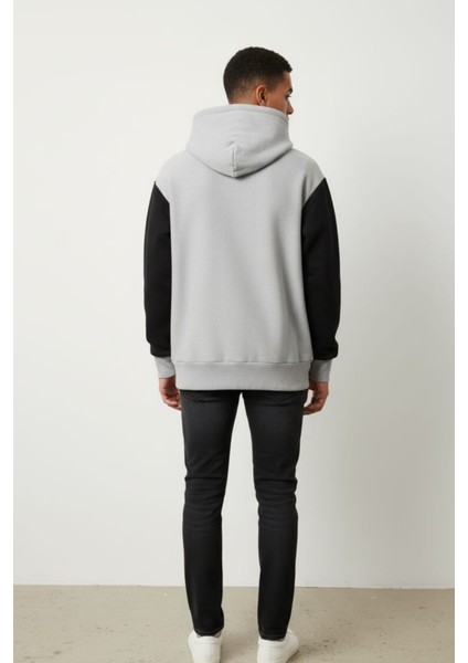 Erkek Pamuklu Renkli 3 Ip Şardonlu Basic Kapüşonlu Sweatshirt modelleri