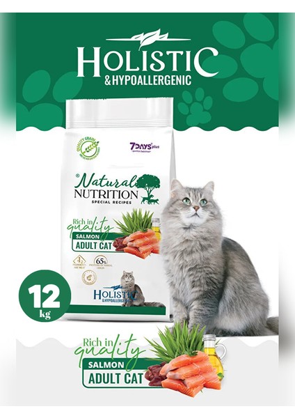 Premıum Somonlu Kuru Kedi Maması 12 kg Salmon Adult Cat