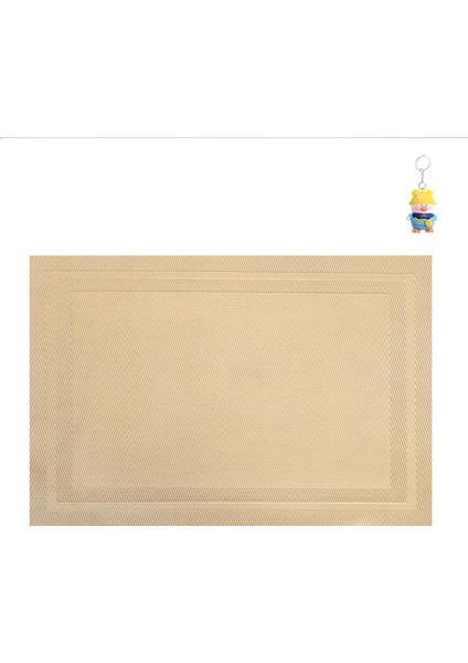 Çerçeve Tipi Teslin Pvc Temizlenmesi Kolay Avrupa Tarzıısıyalıtım Paspasıüst Düzey Otel Ev Yemek Masa Paspası Batıyemek Paspası Masaüstü 6 Adet (Yurt Dışından)