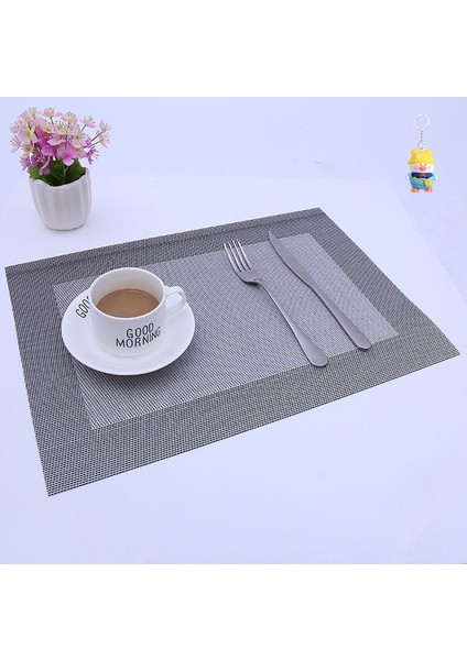 Çerçeve Tipi Teslin Pvc Temizlenmesi Kolay Avrupa Tarzıısıyalıtım Paspasıüst Düzey Otel Ev Yemek Masa Paspası Batıyemek Paspası Masaüstü 6 Adet (Yurt Dışından)