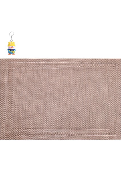 Çerçeve Tipi Teslin Pvc Temizlenmesi Kolay Avrupa Tarzıısıyalıtım Paspasıüst Düzey Otel Ev Yemek Masa Paspası Batıyemek Paspası Masaüstü 6 Adet (Yurt Dışından)