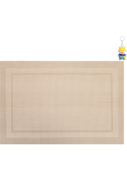 Çerçeve Tipi Teslin Pvc Temizlenmesi Kolay Avrupa Tarzıısıyalıtım Paspasıüst Düzey Otel Ev Yemek Masa Paspası Batıyemek Paspası Masaüstü 6 Adet (Yurt Dışından)