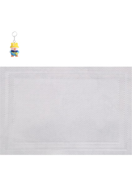 Çerçeve Tipi Teslin Pvc Temizlenmesi Kolay Avrupa Tarzıısıyalıtım Paspasıüst Düzey Otel Ev Yemek Masa Paspası Batıyemek Paspası Masaüstü 6 Adet (Yurt Dışından)