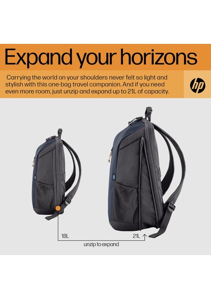 Travel 18 Litre 15,6 Demir Grisi Dizüstü Bilgisayar Sırt Çantası (6B8U6AA) indirimleri