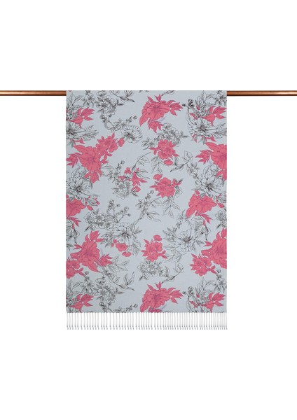 Ipekevi Desenli Ipek Şal - Açelya Desenli - Gümüş fiyatları