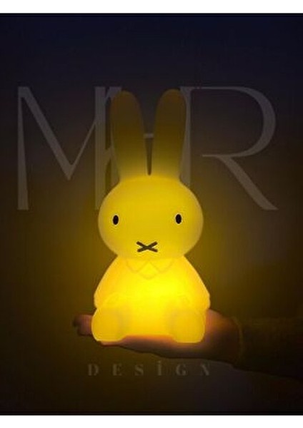 Miffy Tavşan Gece Lambası Küçük Boy Çocuk Odası İçin Güvenli Plastik Tasarım