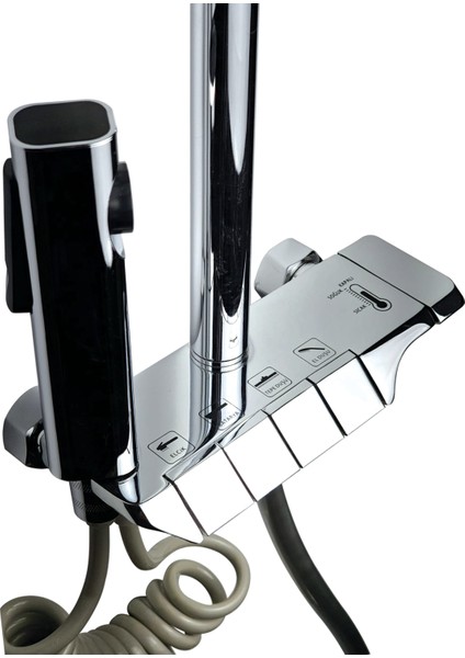 Piano Bataryalı Duş Seti Krom DP.100 modelleri