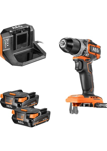 BS 18SBL2-202C 2x2.0Ah Çift Akülü Kömürsüz Vidalama - 4935480056