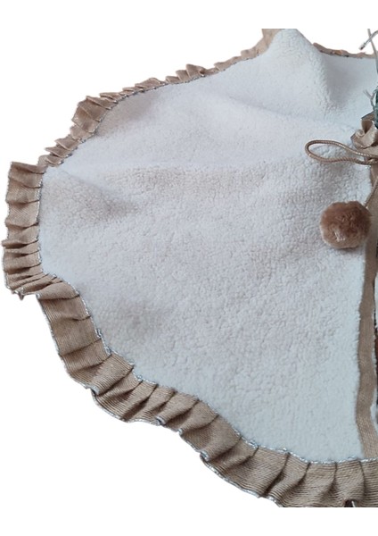 , Yılbaşı Çam Ağacı Altı Örtüsü, Çam Ağacı Ayak Halısı Örtüsü, Krem Renk, Peluş, 90 cm fiyatları