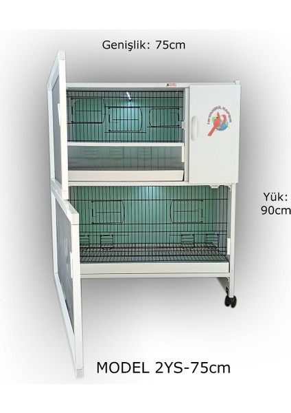 Istanbul Kafes Model 02YS Pvc Kuş Dolabı (Kurulu Gönderim)