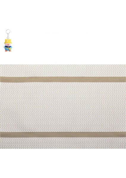 Otel Malzemeleri Restoran Avrupa Tarzıisı Yalıtımlı Teslin Pvc Yeremat Altın Keng Kare 6 Adet (Yurt Dışından)