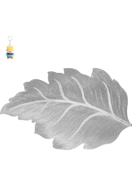 6 Adet Akçaağaç Yaprağı Dekoratif Bronzing Ev Bardak Altlığı Pvc Masa Paspası Isı Yalıtımlı Kaymaz Su Geçirmez Anti-Yanık Placemat (Yurt Dışından)