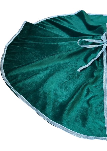 , Yılbaşı Çam Ağacı Altı Örtüsü, Çam Ağacı Ayak Halısı Örtüsü, Yeşil Renk, Kadife, 80 cm modelleri