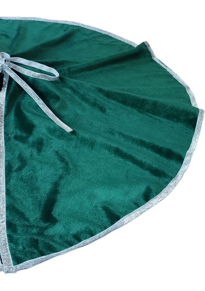 , Yılbaşı Çam Ağacı Altı Örtüsü, Çam Ağacı Ayak Halısı Örtüsü, Yeşil Renk, Kadife, 80 cm fırsatları