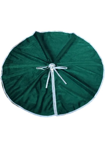 , Yılbaşı Çam Ağacı Altı Örtüsü, Çam Ağacı Ayak Halısı Örtüsü, Yeşil Renk, Kadife, 80 cm indirimleri